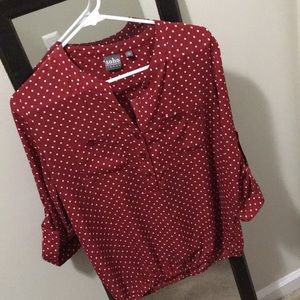 Polka dot blouse